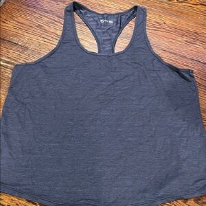 Dry Fit Navy Racer Back Tank Top for Women